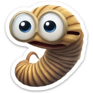 Dune worm with a monocle sticker