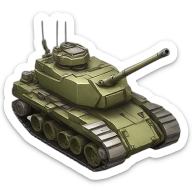 metal slug tank sticker