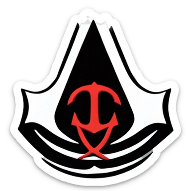 Assassin's creed logo sticker