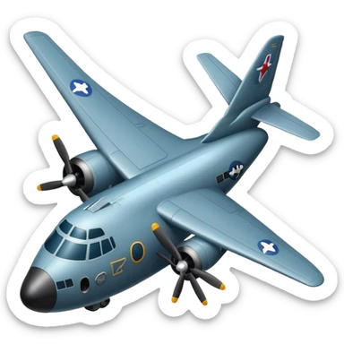 bomber plane sticker