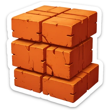 Kiln Brick, one piece sticker