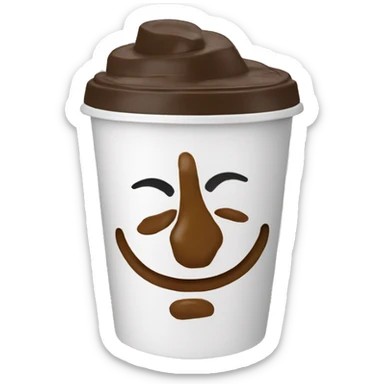 Icd coffee with a bow on the lid  sticker