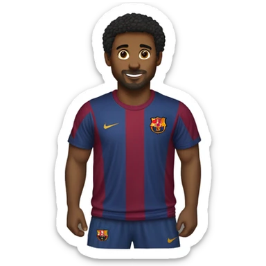 fc barcelona t-shirt sticker