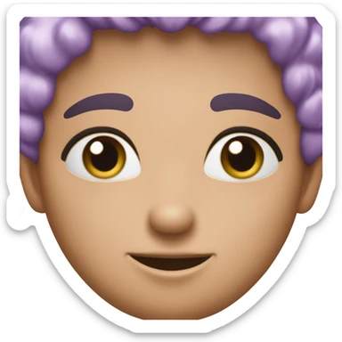 pastel purple sparkle heart  sticker