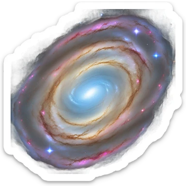 Andromeda galaxy sticker