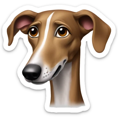 Galgo español marrón atigrado  sticker