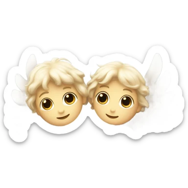 Cute angel wing sticker