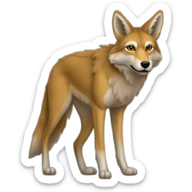 Coyote universitario sticker