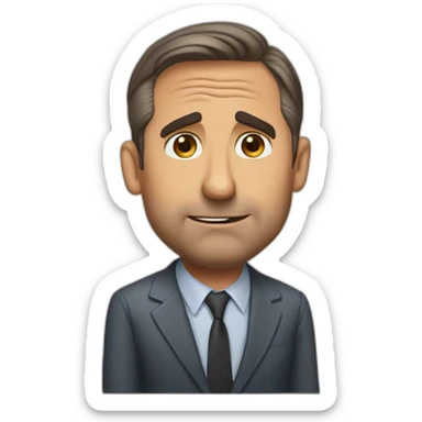 steve carell saying no sticker