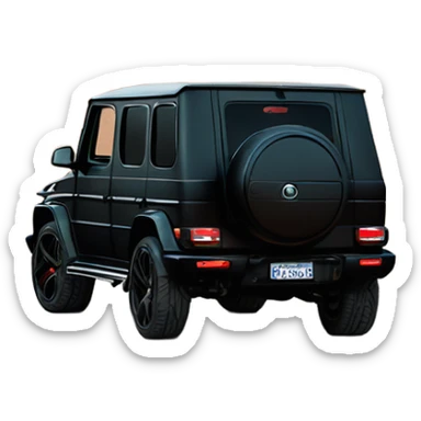 Matte black g-wagon  sticker