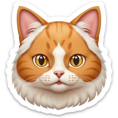 A cat saying ham dudh ke dhule hai sticker