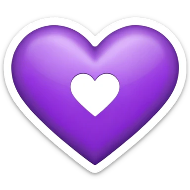 Purple Heart with the letters Riley in the middle  sticker