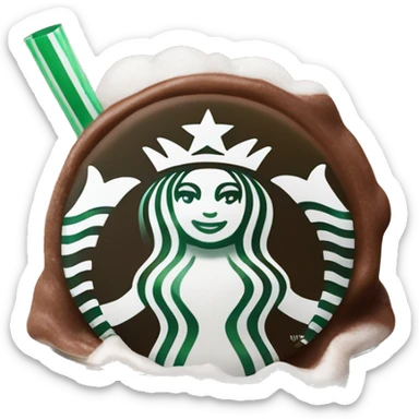 Peppermint Starbucks Frappuccino  sticker