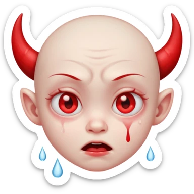 Crybaby cute littile demon  sticker