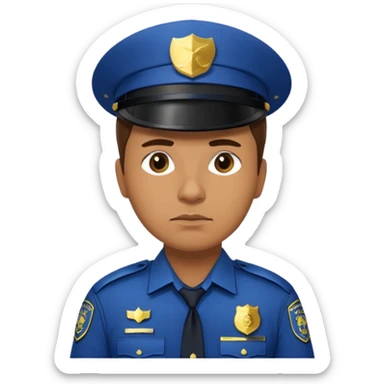 police captain rank sticker