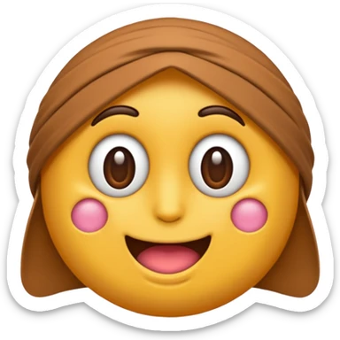Um emoji da fruta tâmara, faça a do estilo de todas as outras frutas sticker