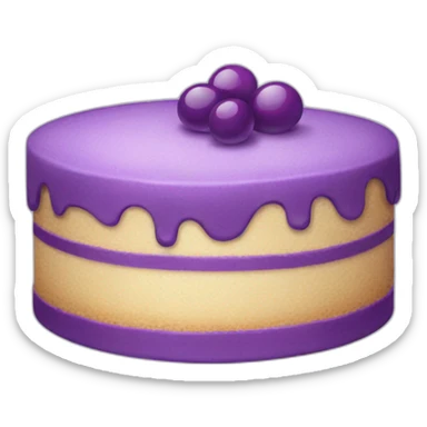 purple cake sticker