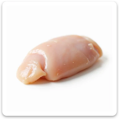 raw chicken breast isolated, no background, realistic style, natural details sticker