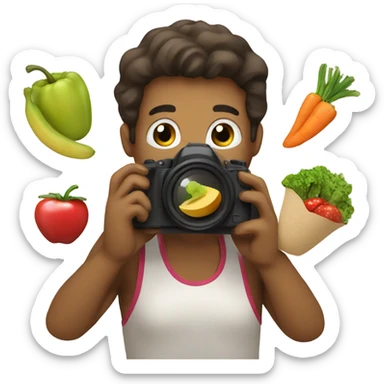 taking pictures of healthy food sticker
