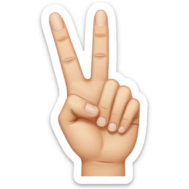 Middle finger with a frown  sticker