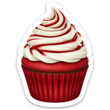 Red velvet cupcake  sticker