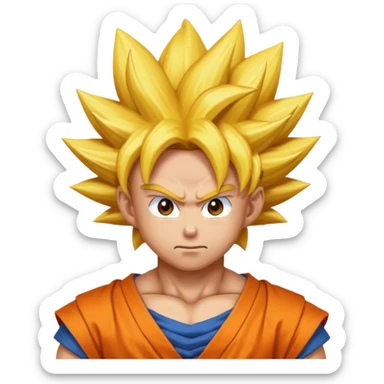 Goku super saiyan god sticker