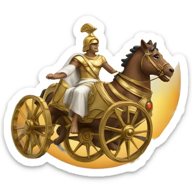 apollo chariot going across sun  sticker