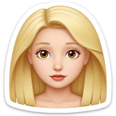 The beautiful girl  sticker