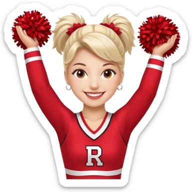 Rutgers Cheerleader sticker