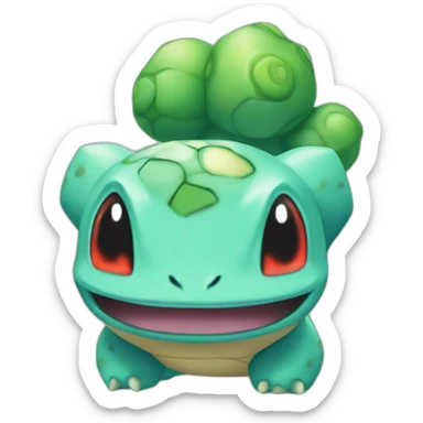 create a new pokemon mixtape Bulbasaur and Squirtle sticker