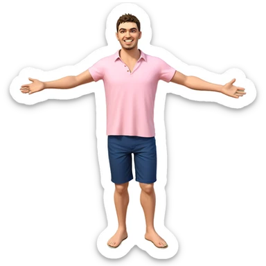 beach day with smiling boys sticker