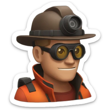 Team fortress 2 pyro sticker