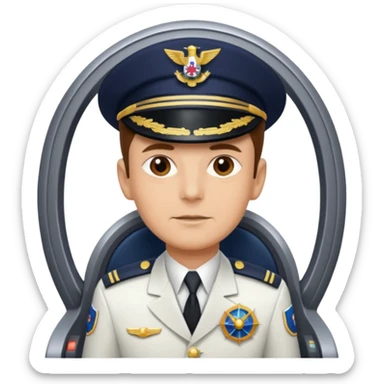 spaceship admiral sticker