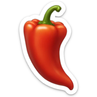 red pepper heat sticker