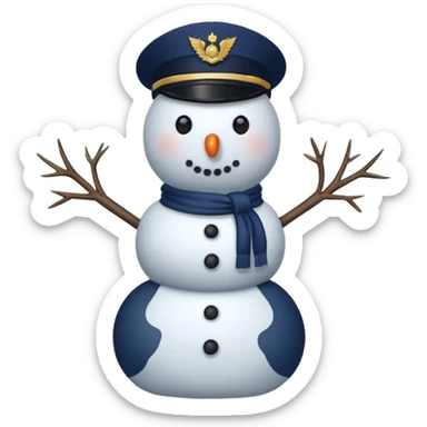 Special Navy Warfare snowman sticker
