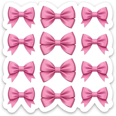 Cute girly bows sticker