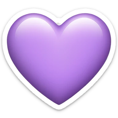 light purple heart sticker
