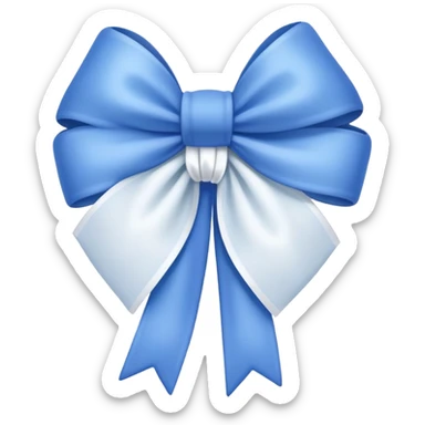 Blue bonnet with bow  sticker