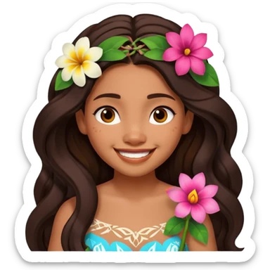 moana face sticker