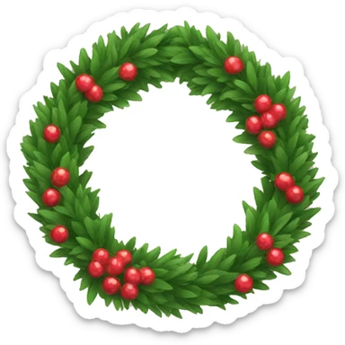 Wreath sticker