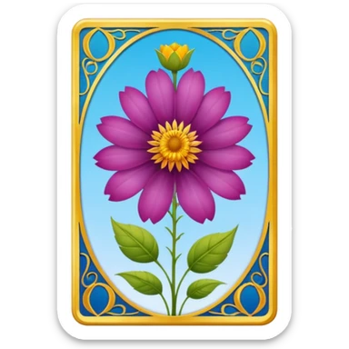 flower tarot sticker