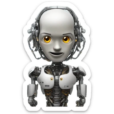 Cyborg surrender sticker