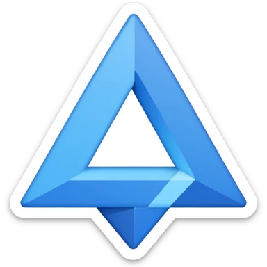 numero tres azul sticker