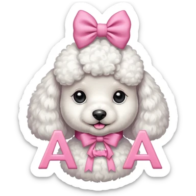 delta gamma poodle sticker