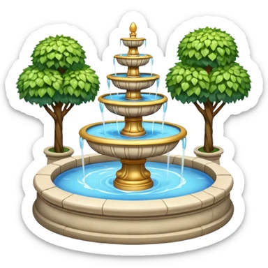 park Fountain sticker