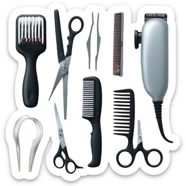 Hairdressers equipment  sticker
