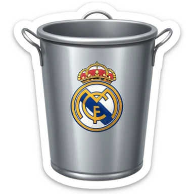 Real Madrid poubelle sticker