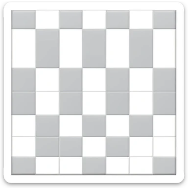 Light gray and white square with a checkered pattern 8x8 sticker