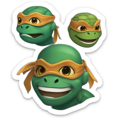 ROTTMNT, Ninja turtle,Donnie sticker
