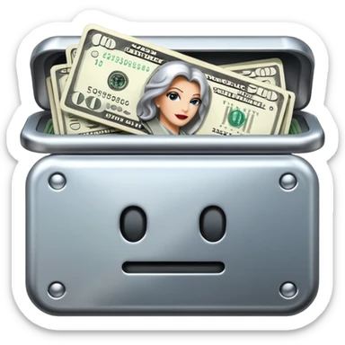 cash drag bank sticker